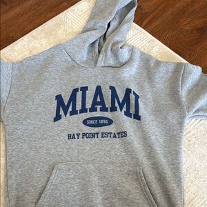 Gray Miami Hoodie